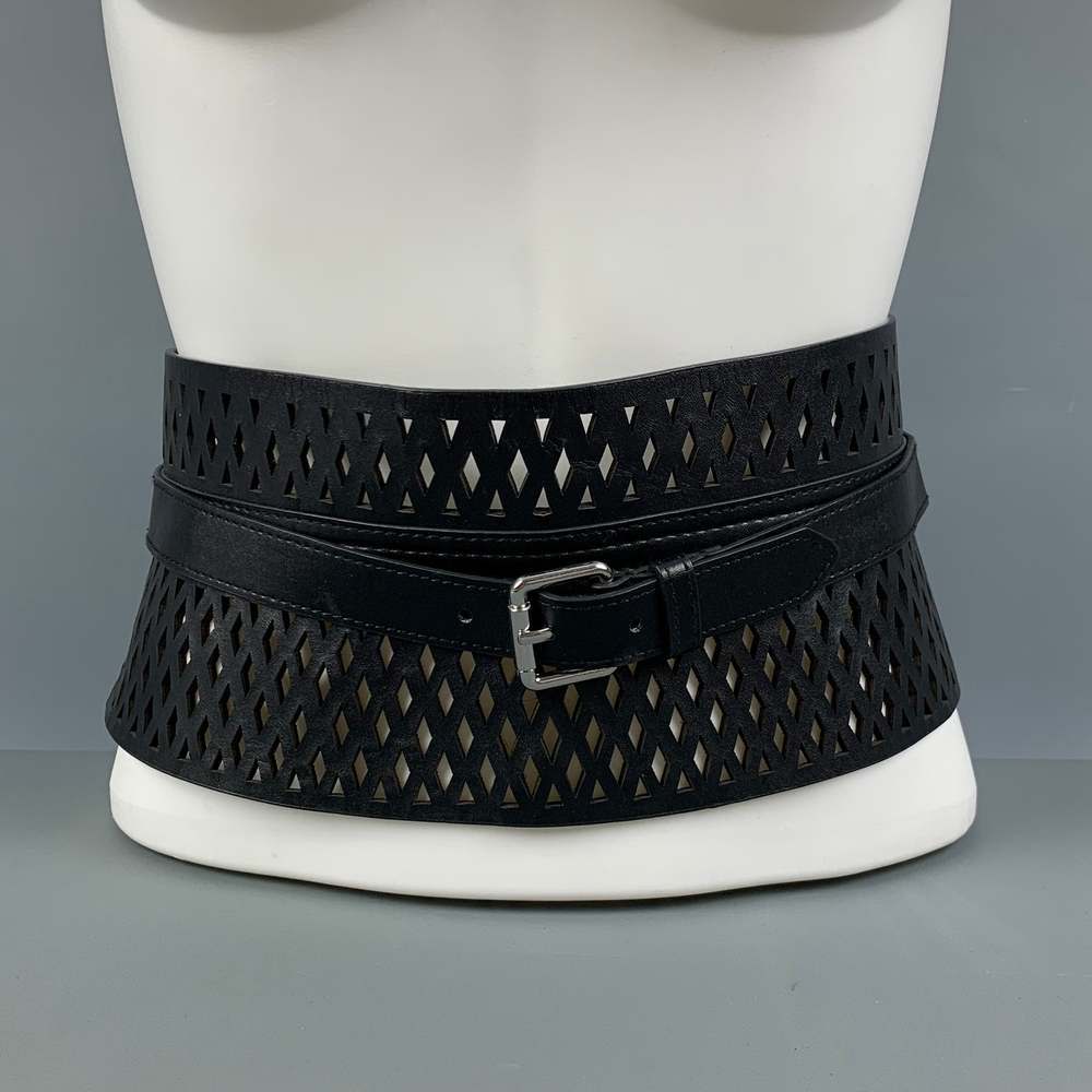 TORRID Black Perforated Polyurethane Faux Leather Belt